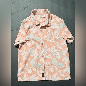 Faherty Kids Breeze Shirt "Coral Beach Flora"